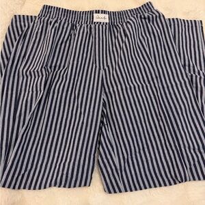 White Fox Boutique Blue Striped Pants